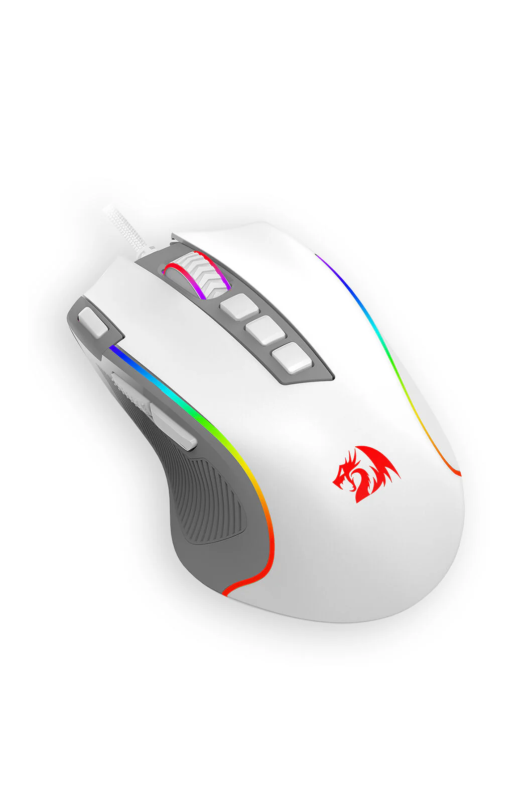 Redragon M612 Predator White/Grey 8000 DPI Wired RGB Gaming Mouse - Image 4