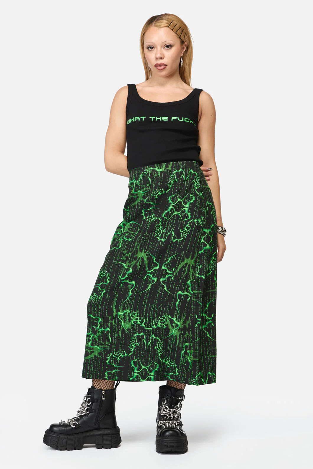 Main Frame Print Midi Skirt - Image 2