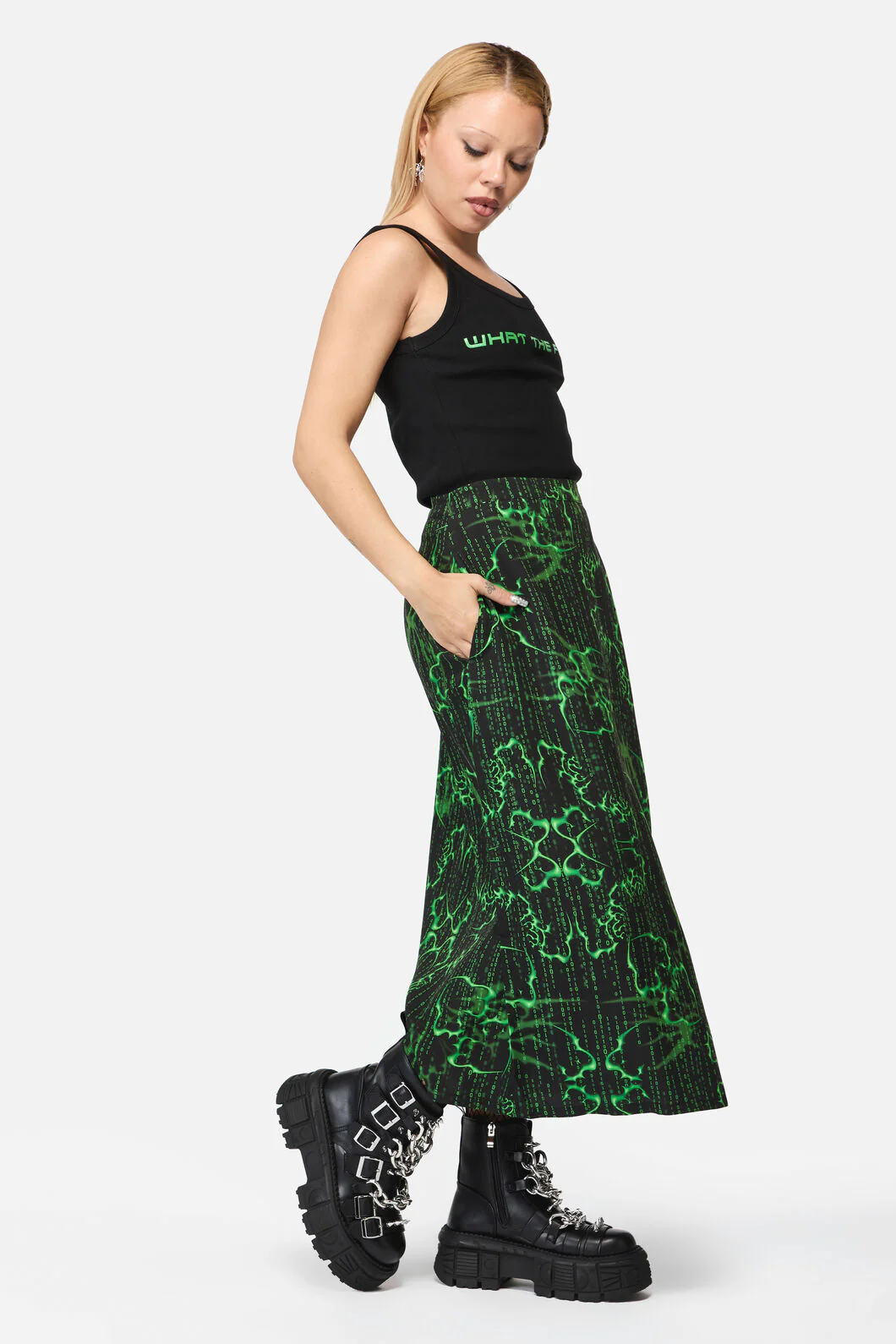 Main Frame Print Midi Skirt - Image 3