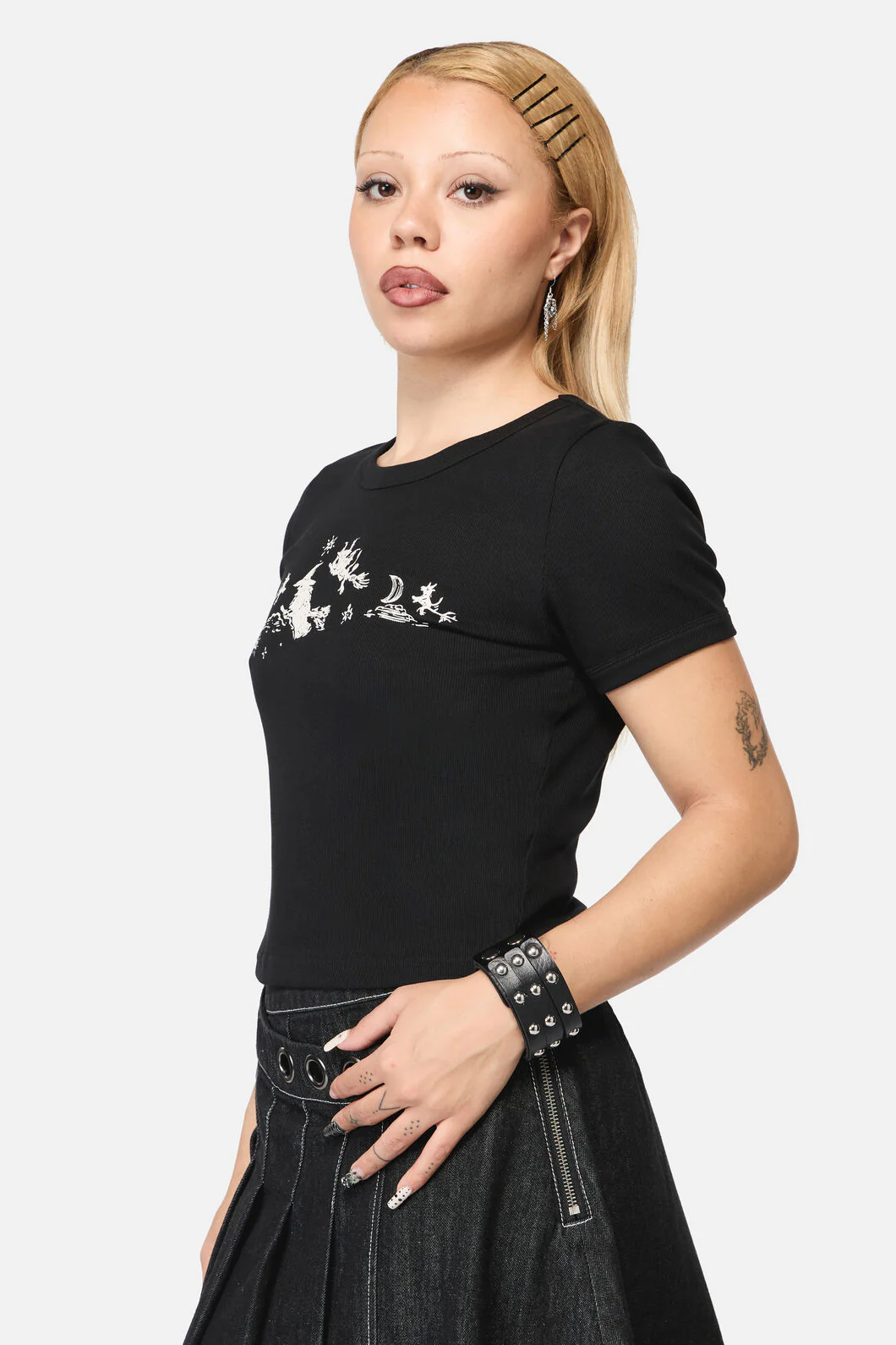 Marianne Crop Print Tee - Image 2