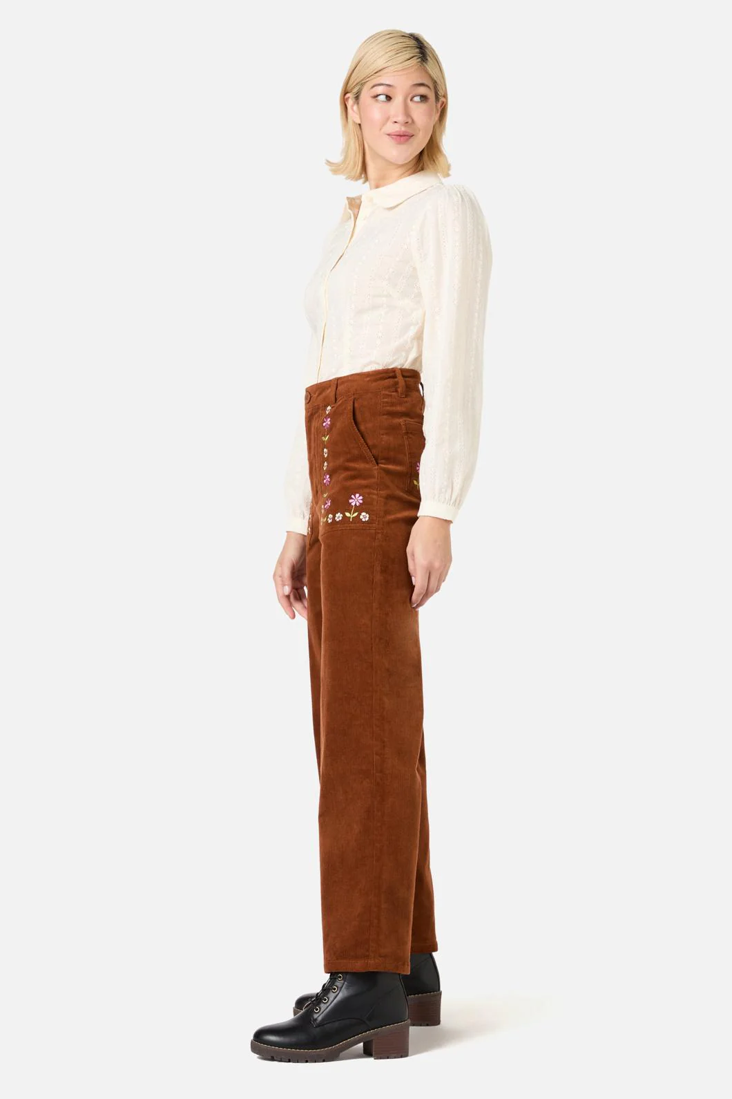 Meadow Embroidered Cord Jean - Image 3