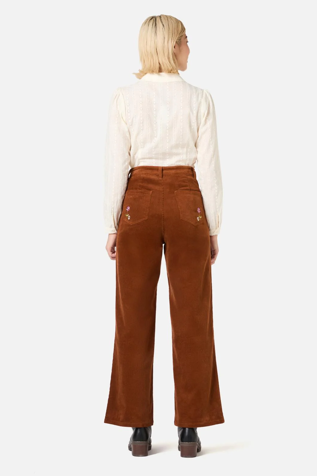 Meadow Embroidered Cord Jean - Image 4