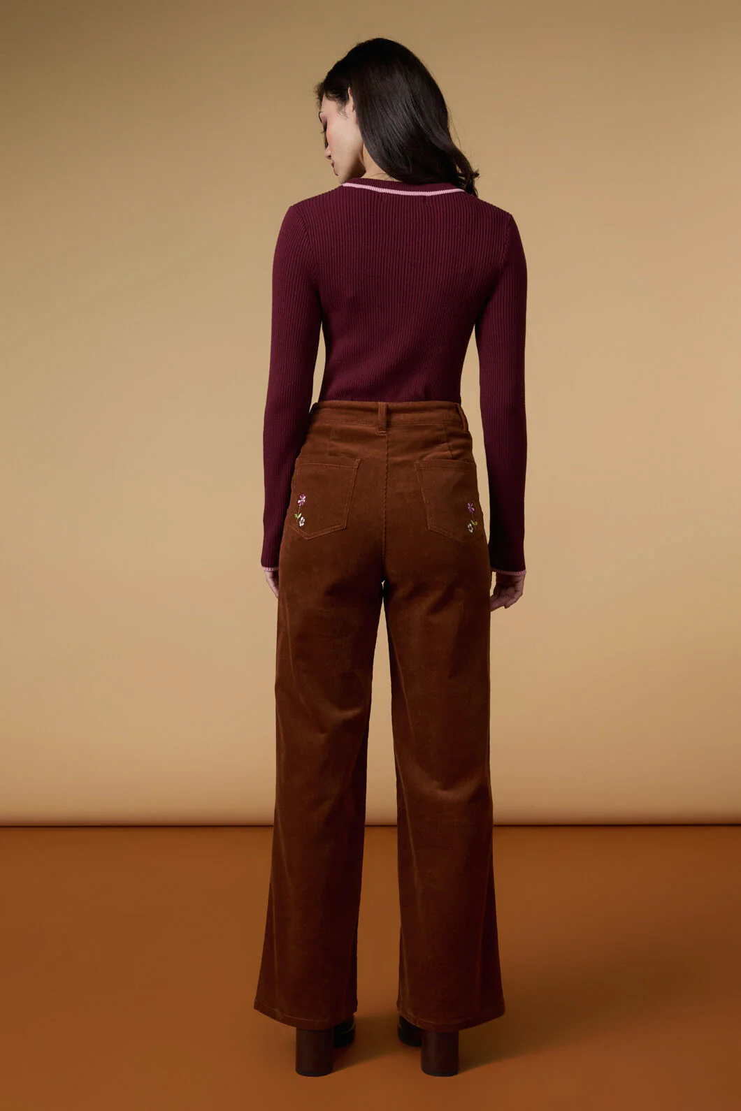Meadow Embroidered Cord Jean - Image 9