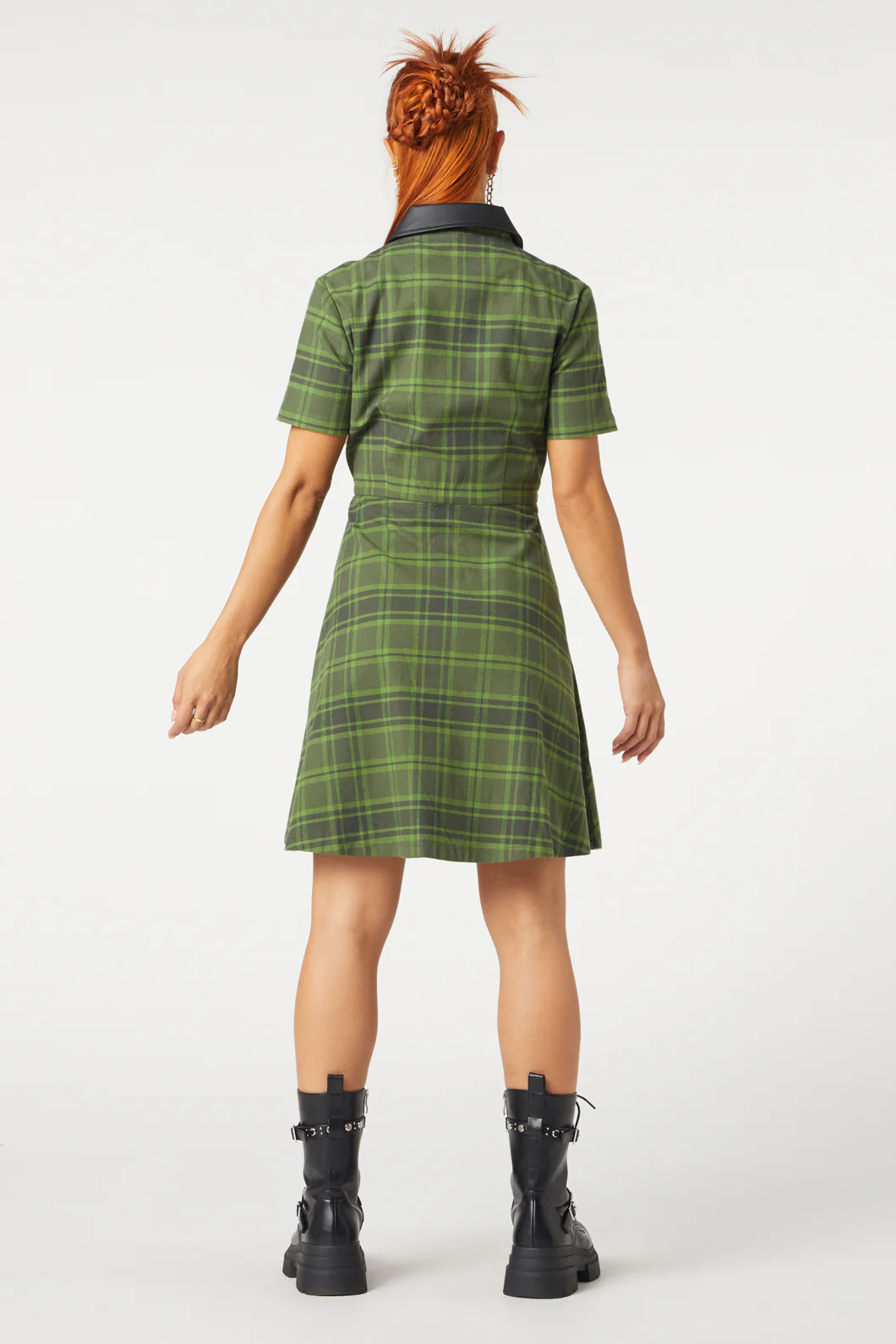 Meadow Tartan Zipper Dress - Image 4
