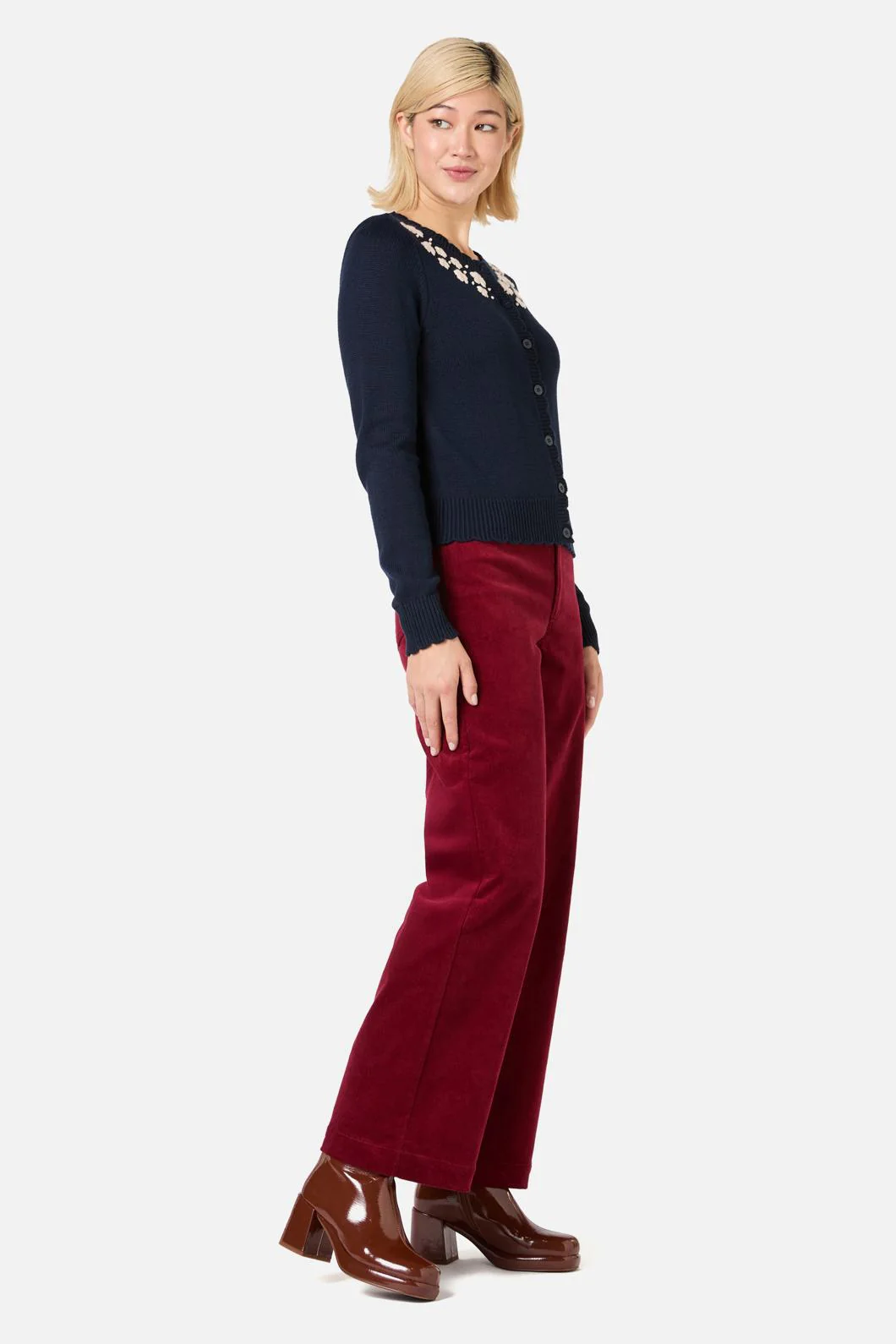 Meg Daisy Embroidered Cardigan - Image 3