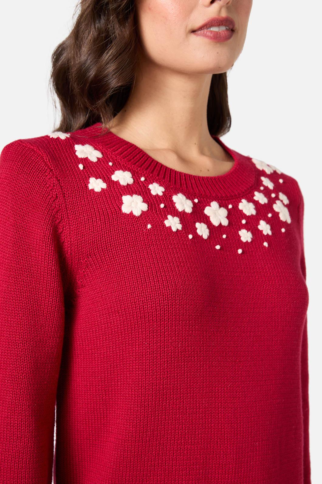 Meg Daisy Embroidered Jumper - Image 5