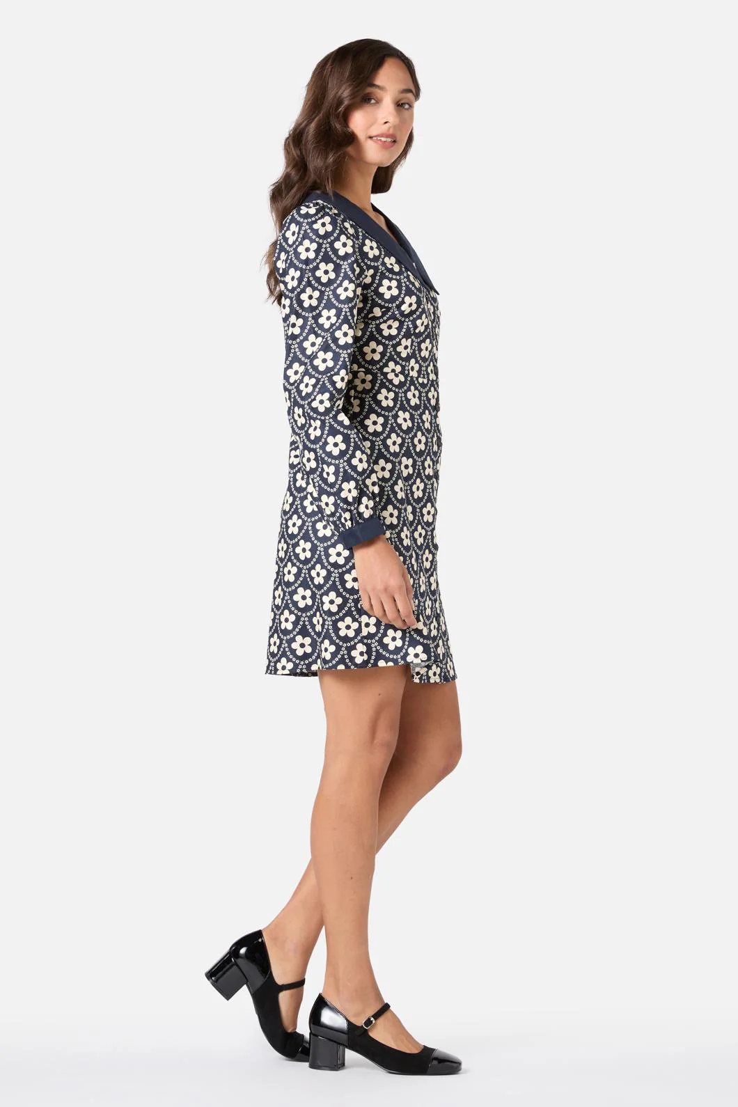 Megan Cute Collar Mini Dress - Image 8