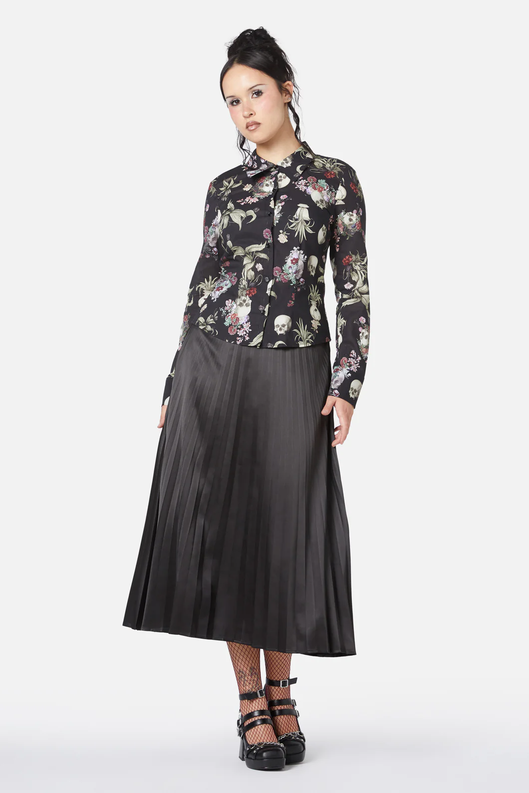 Memento Mori Printed Blouse - Image 2