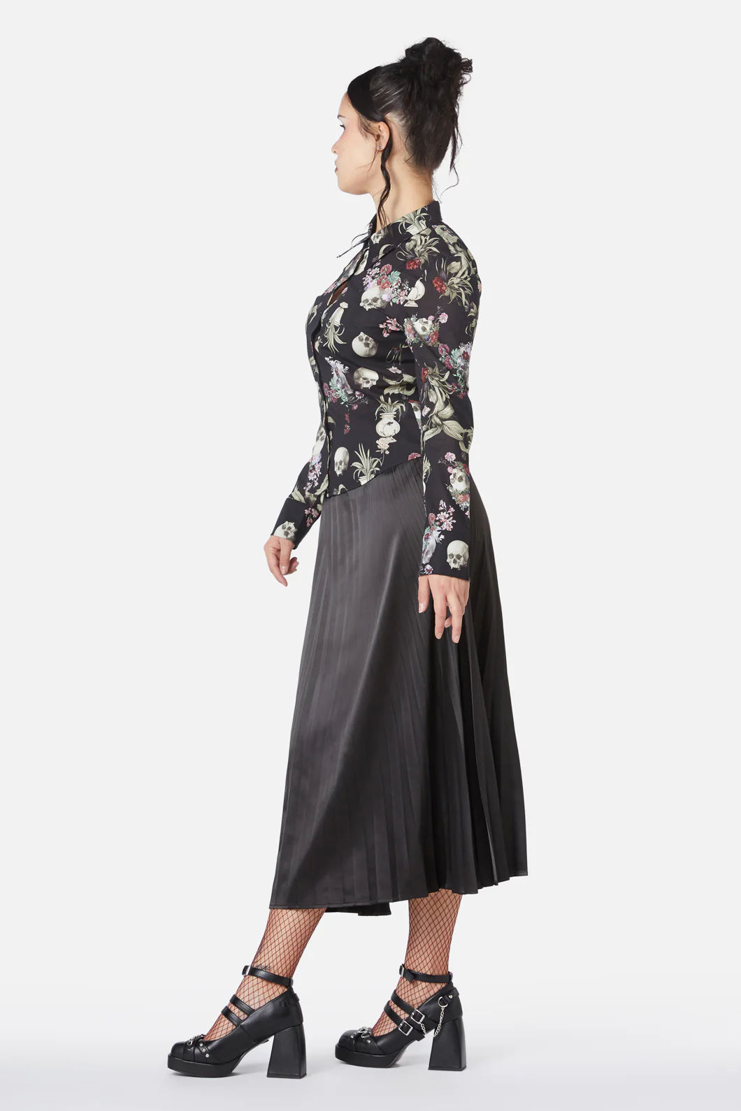 Memento Mori Printed Blouse - Image 3