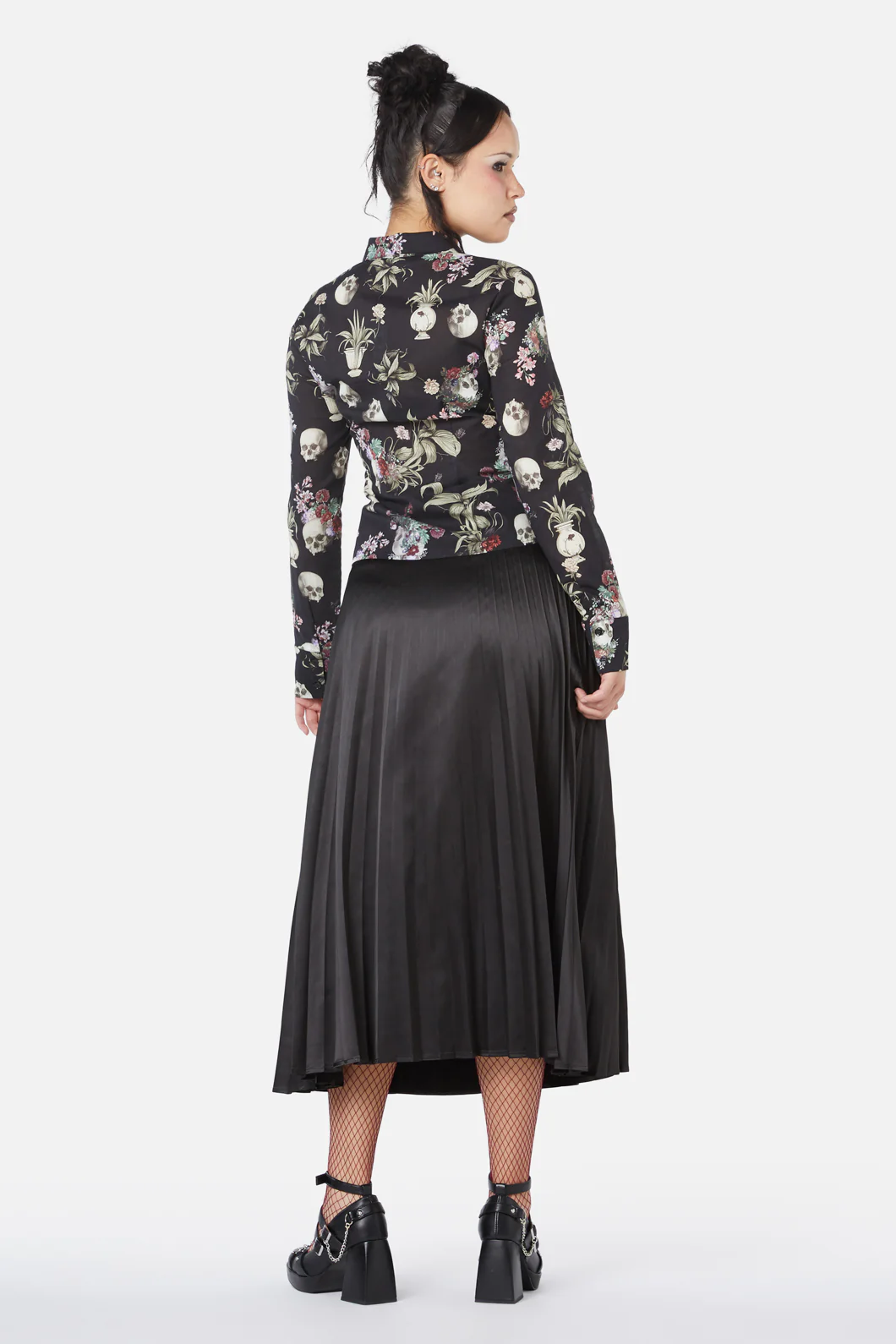 Memento Mori Printed Blouse - Image 4