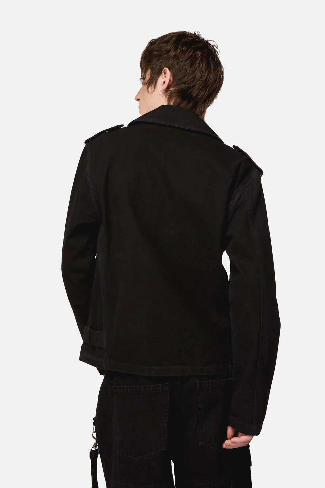 Midnight Denim Biker Jacket - Image 4