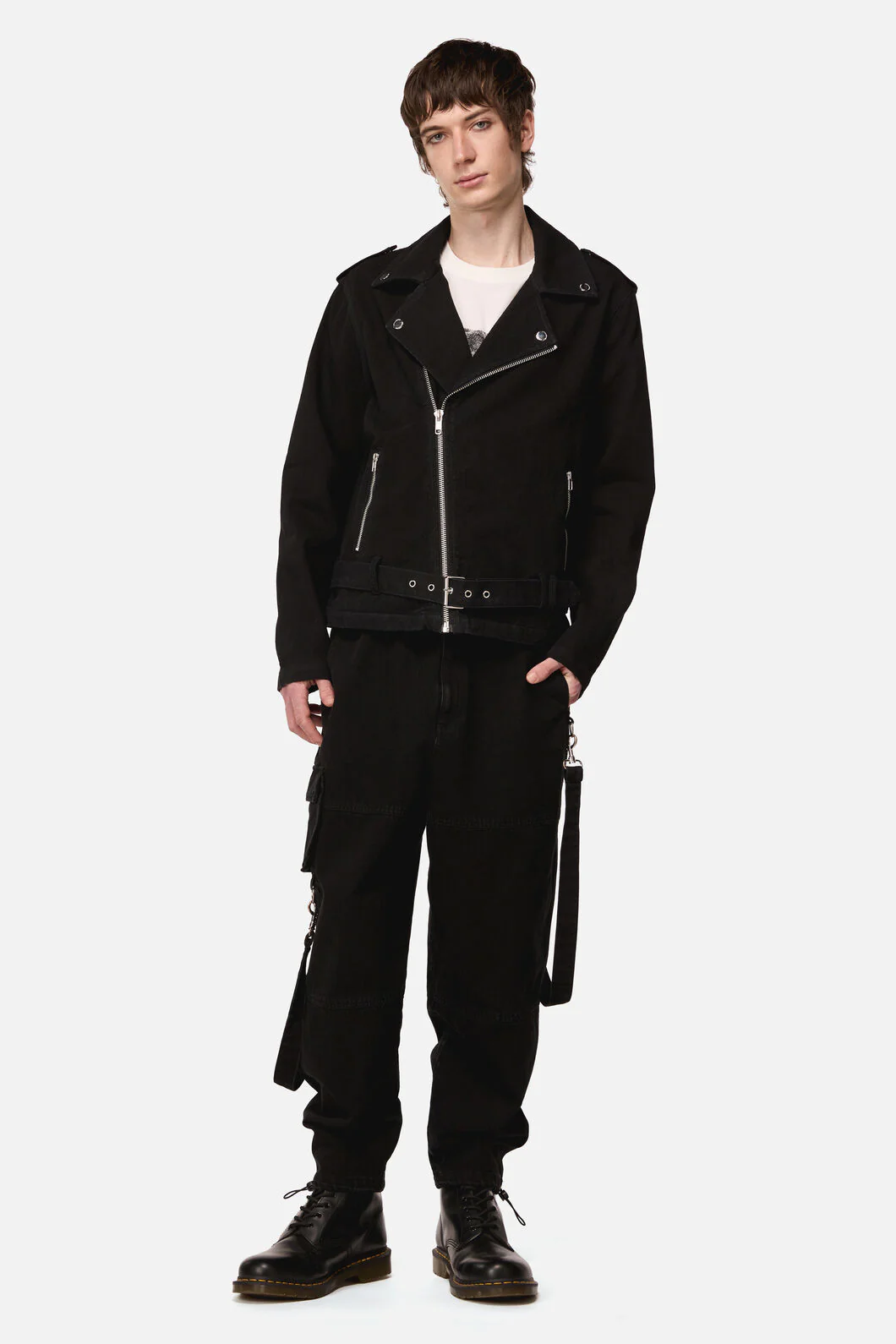 Midnight Denim Biker Jacket - Image 6
