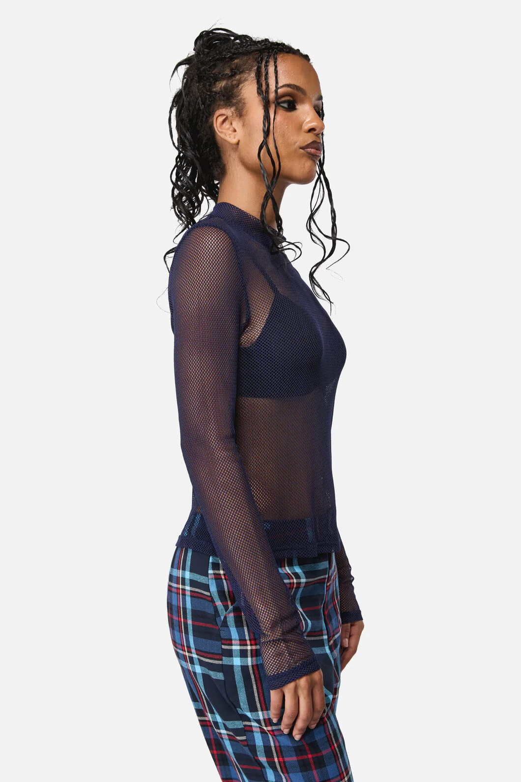 Midnight Goth Mesh Top - Image 2