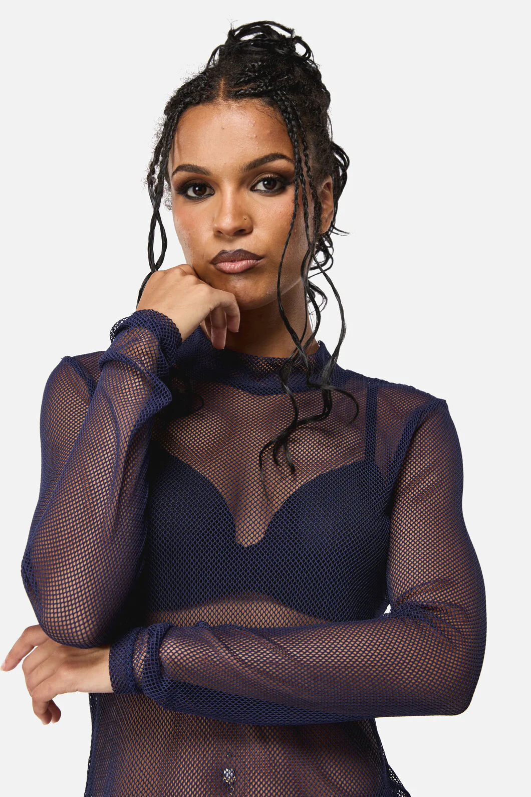 Midnight Goth Mesh Top - Image 5