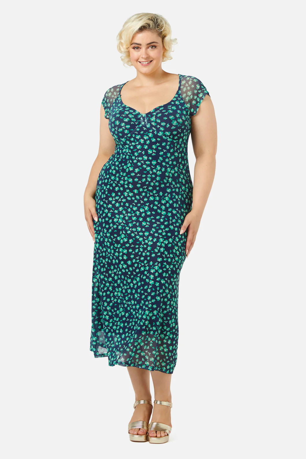 Mille Fleur Mesh Dress - Image 2