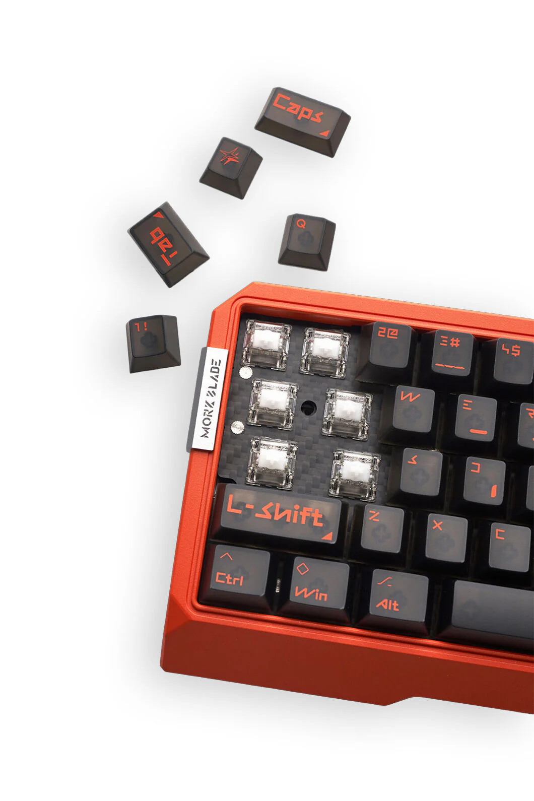 Mork Blade MK60O Orange Jade AIR 60% Hall Effect Gasket Magnetic Gaming Keyboard - Image 2