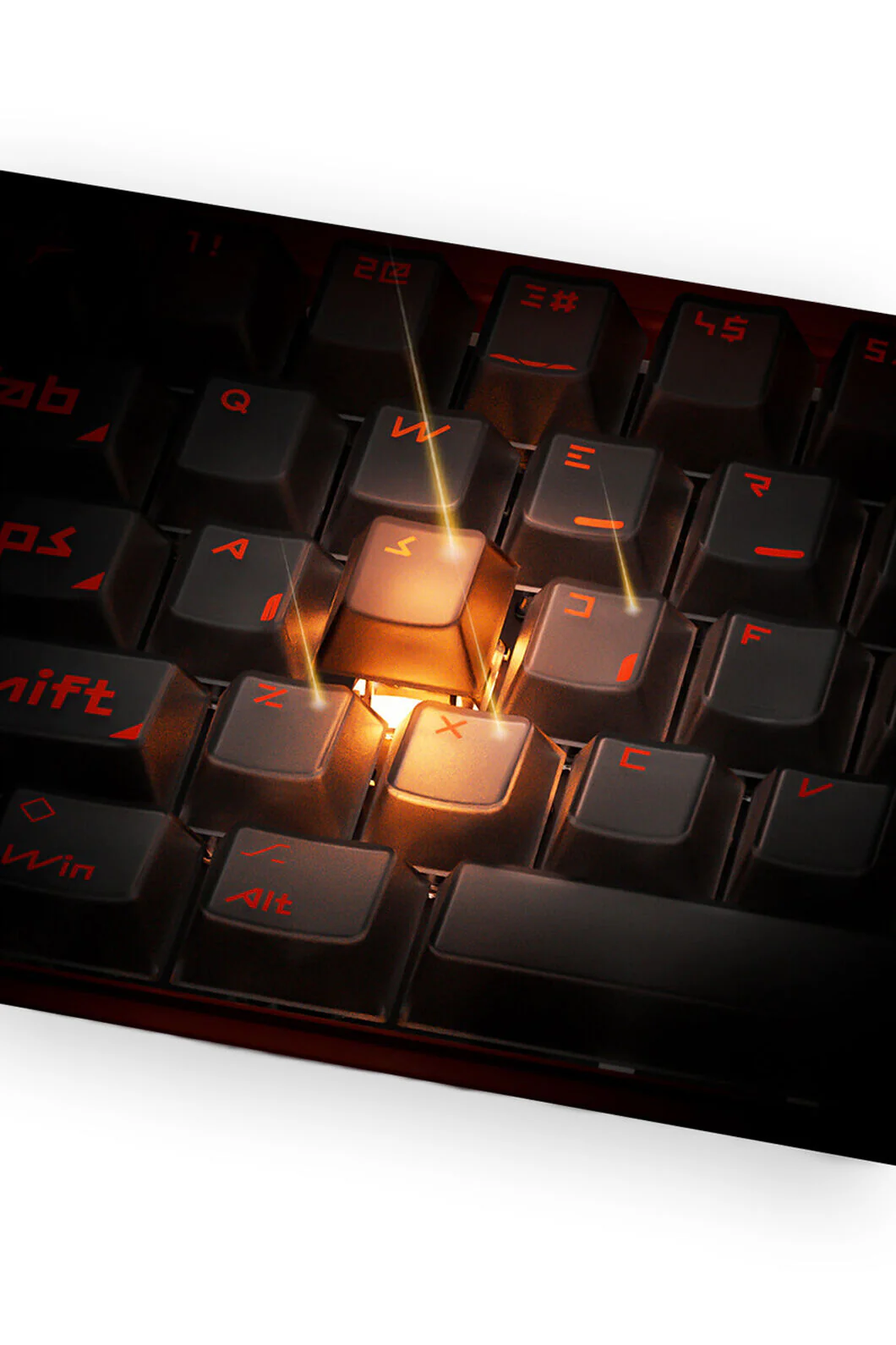 Mork Blade MK60O Orange Jade AIR 60% Hall Effect Gasket Magnetic Gaming Keyboard - Image 6