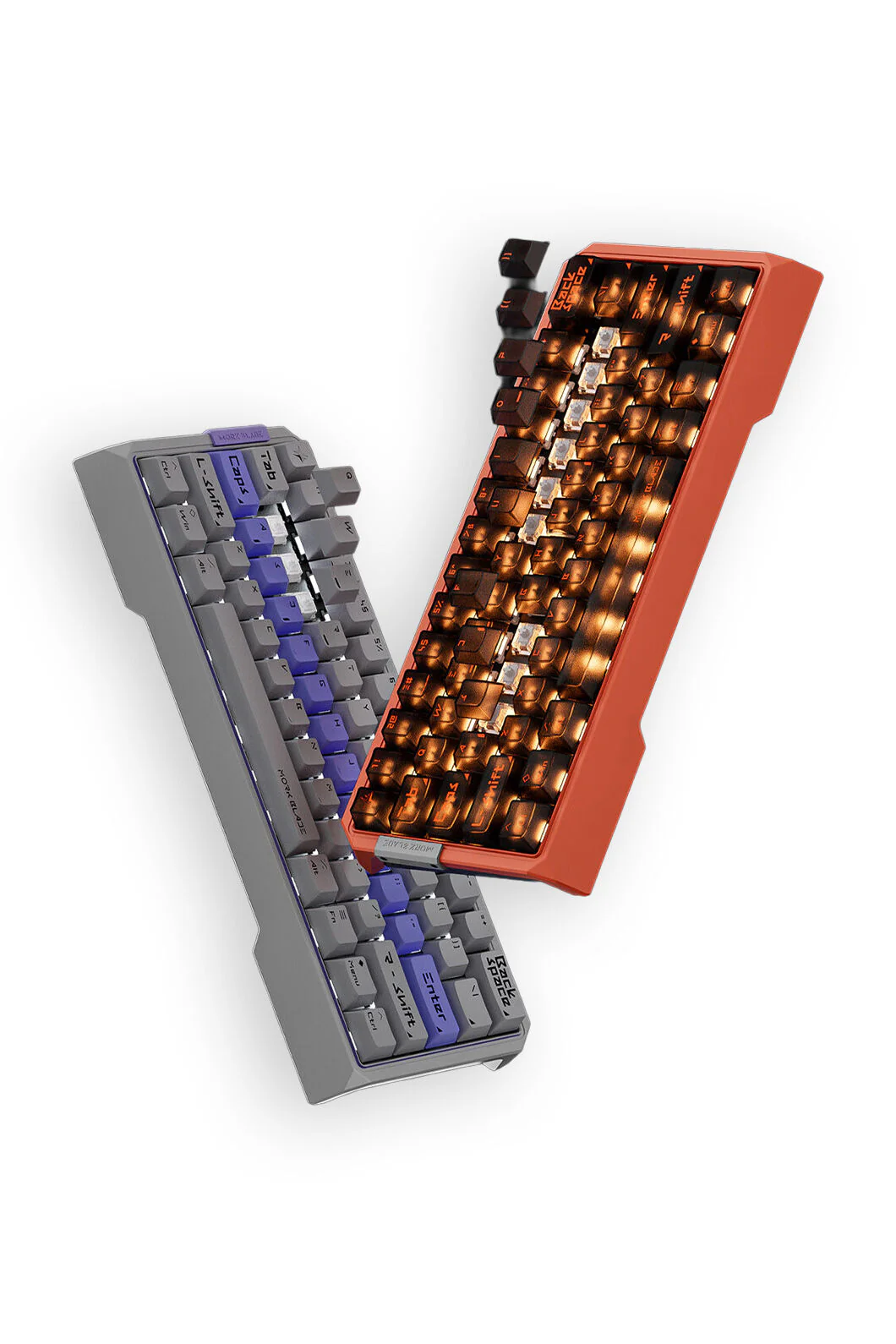 Mork Blade MK60O Orange Jade AIR 60% Hall Effect Gasket Magnetic Gaming Keyboard - Image 8