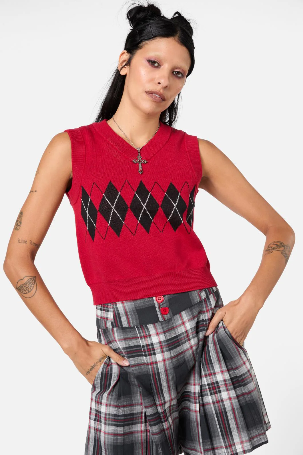 Moggy Argyle Vest