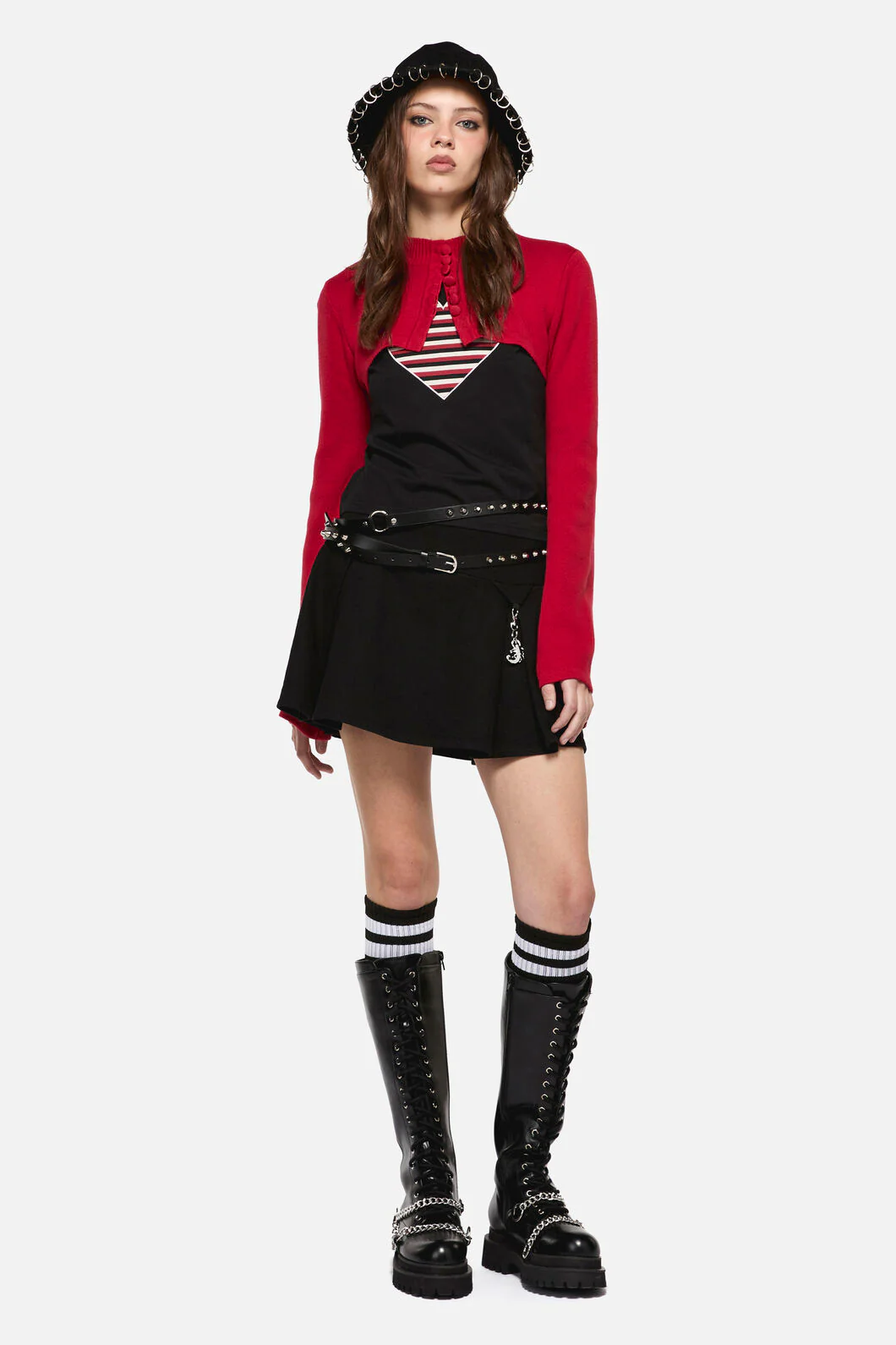 Moggy High Neck Cropped Cardigan - Image 5