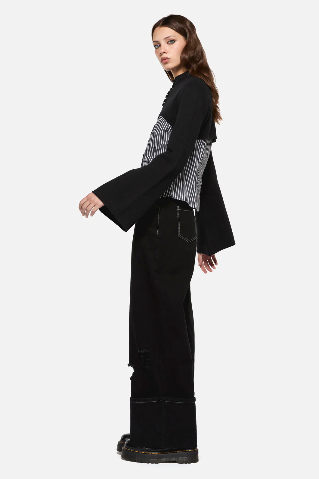 Moggy High Neck Cropped Cardigan - Image 9