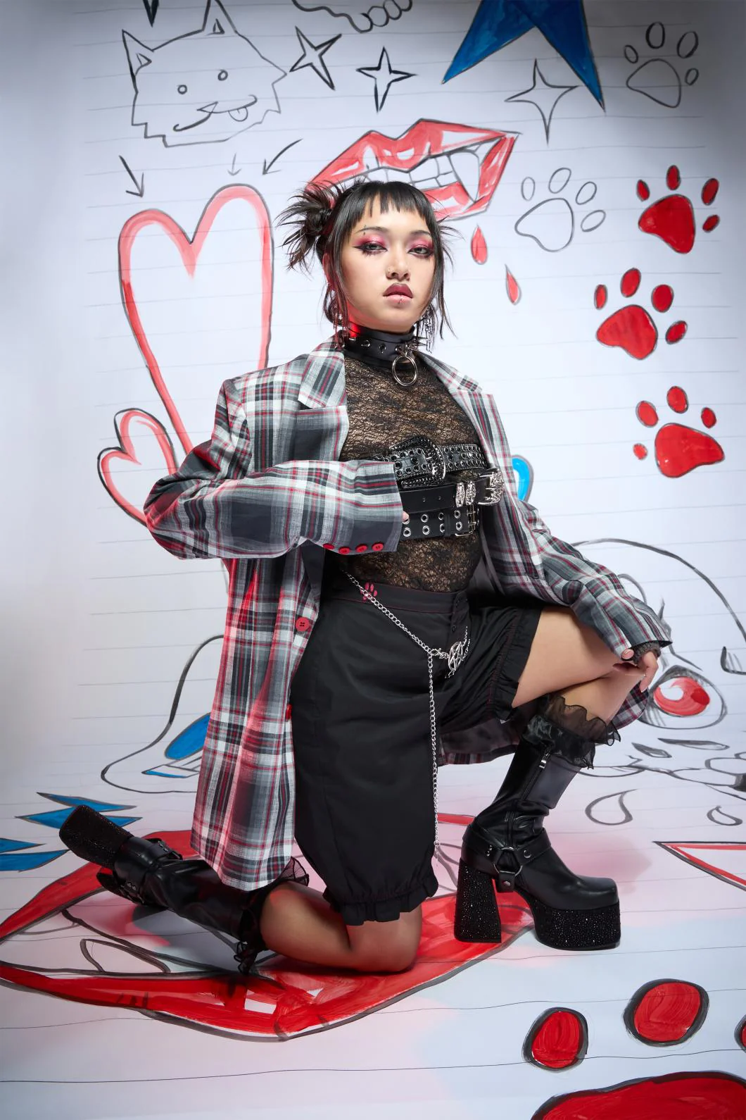Moggy Tartan Blazer - Image 6