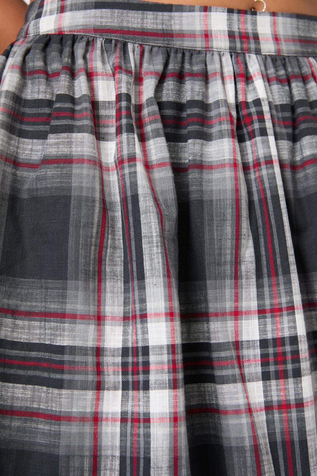 Moggy Tartan Layered Skirt - Image 5