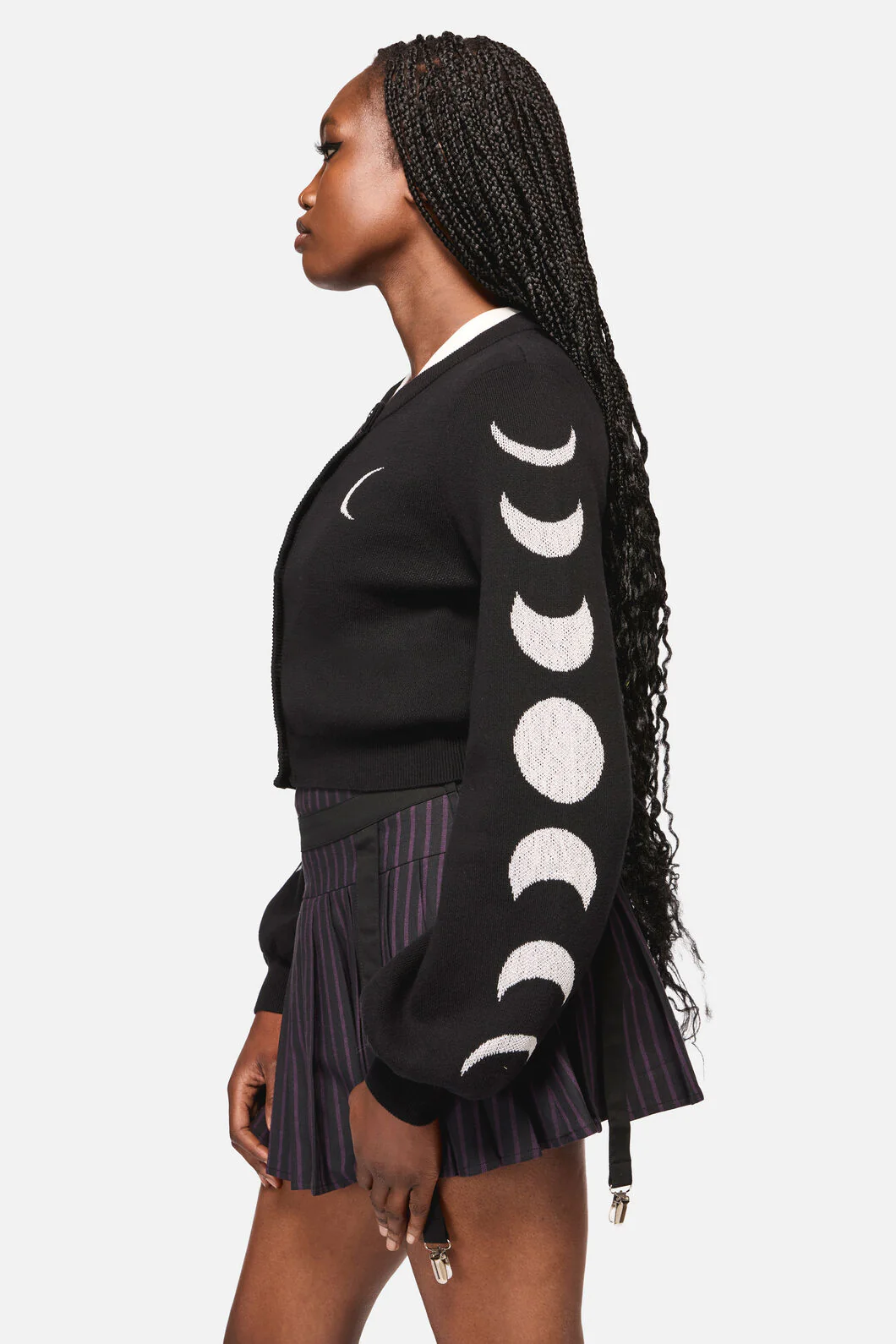 Moon Phase Goth Cardigan - Image 2