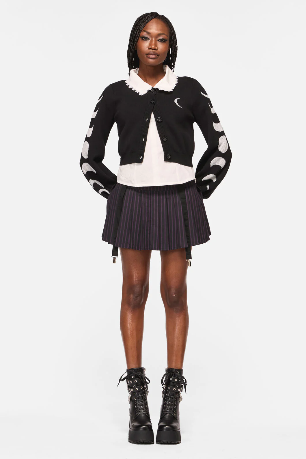 Moon Phase Goth Cardigan - Image 4