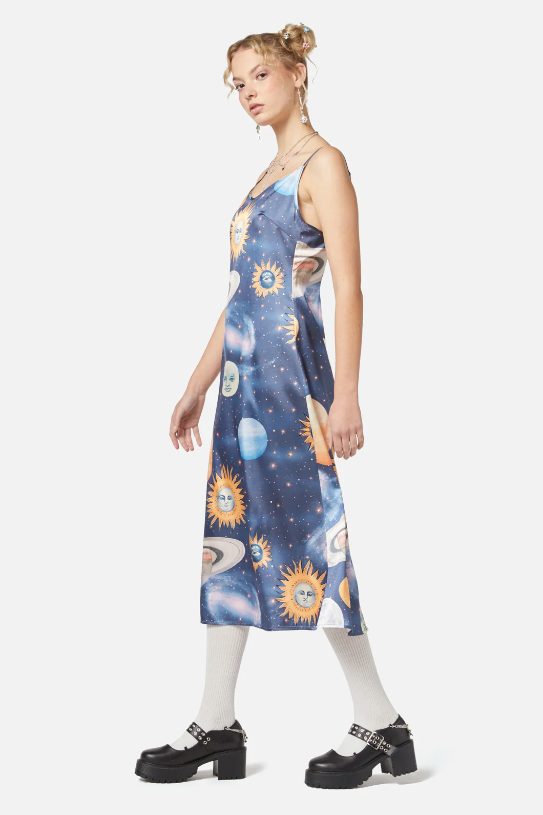 Moonlit Satin Dress - Image 3