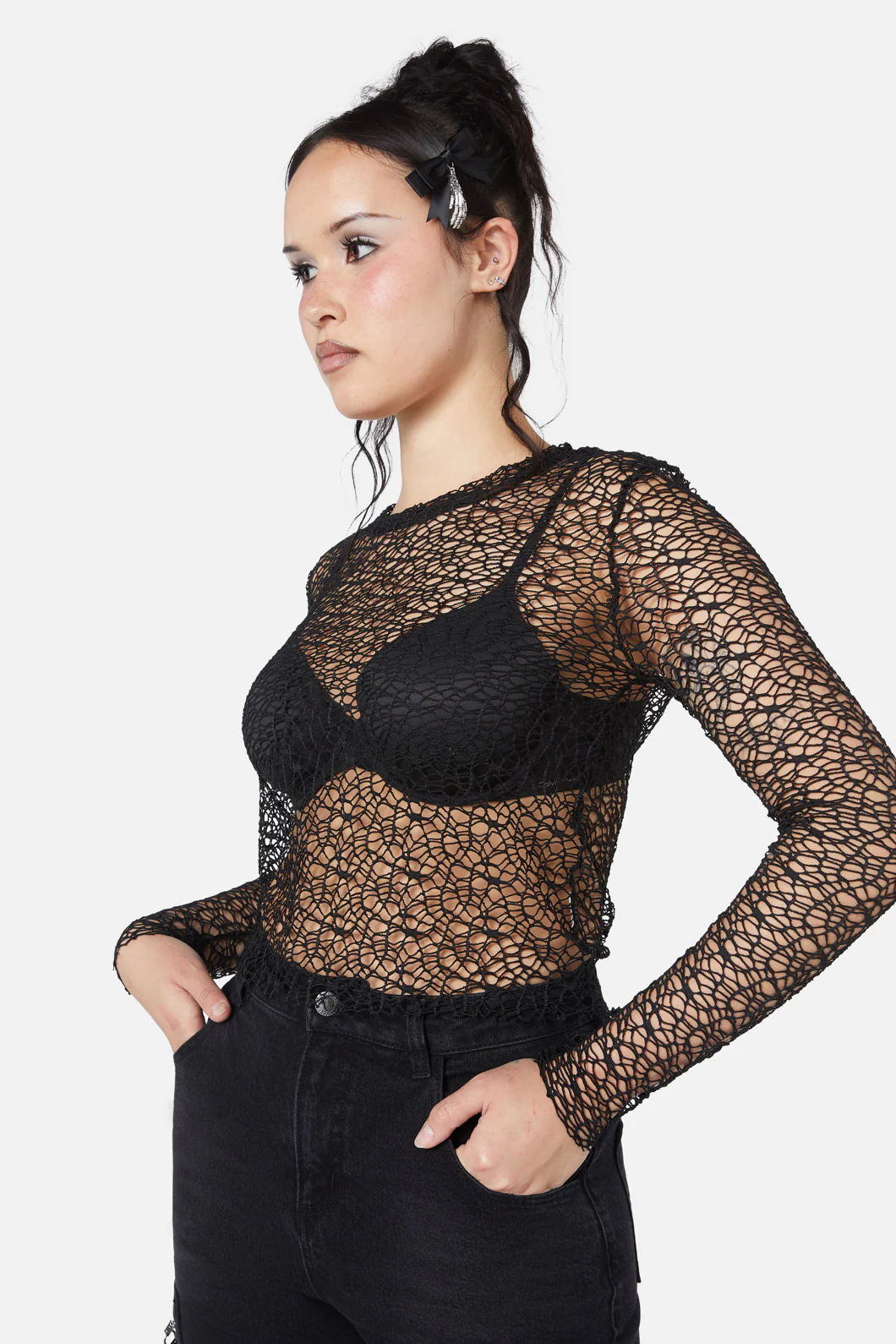 Mortal Webbed Mesh Top - Image 6