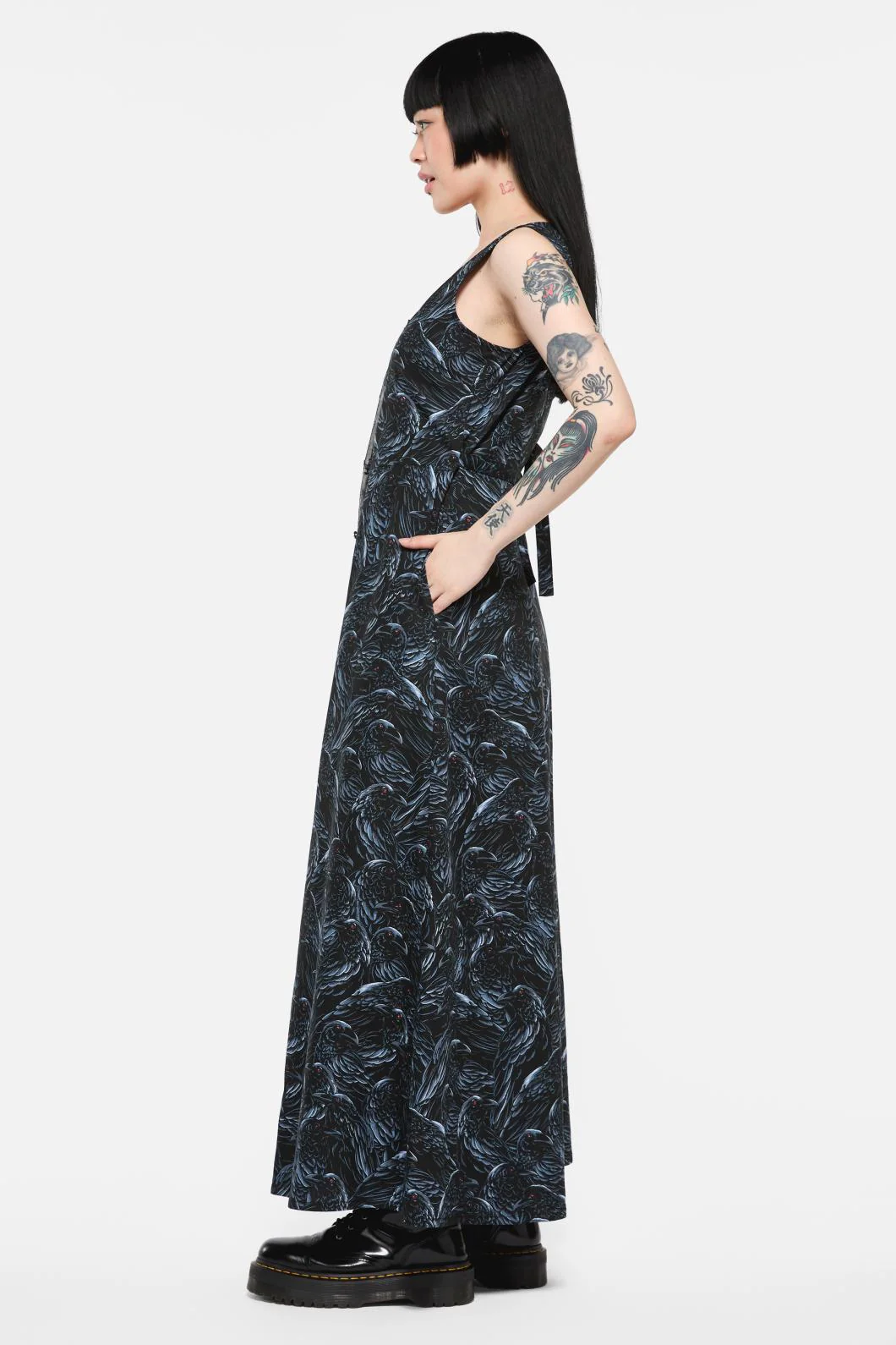 Murder Of Crows Midi Dress - Image 3