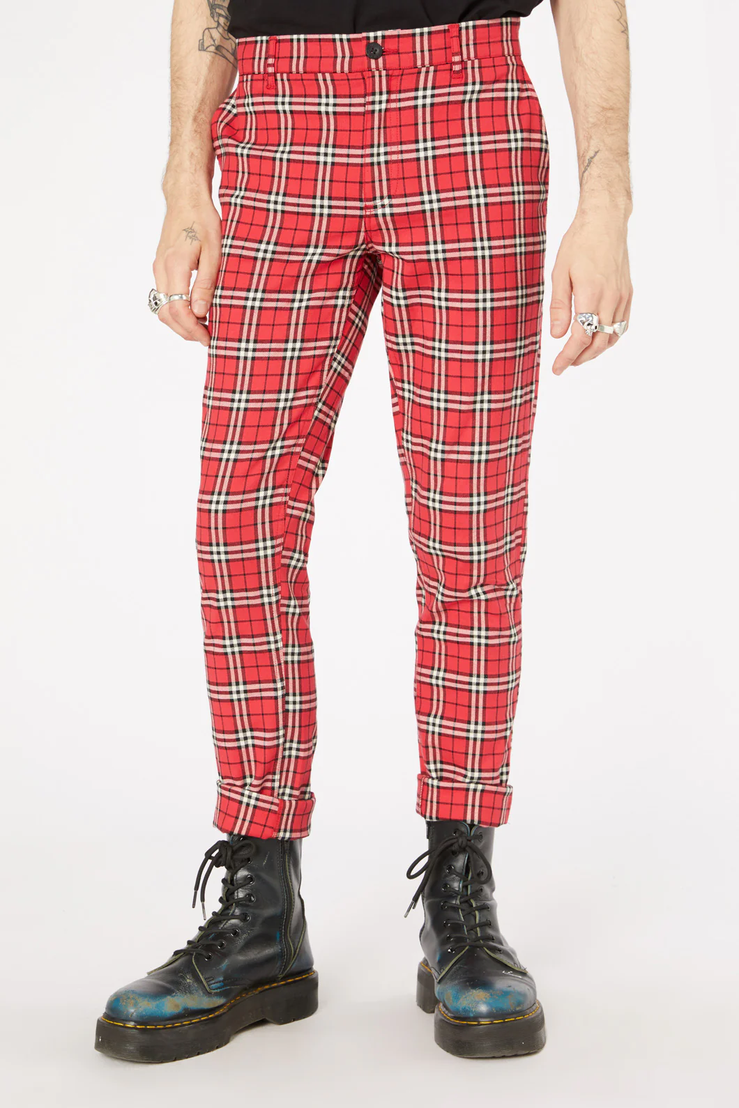 Nah Tartan Cotton Twill Pant - Image 2
