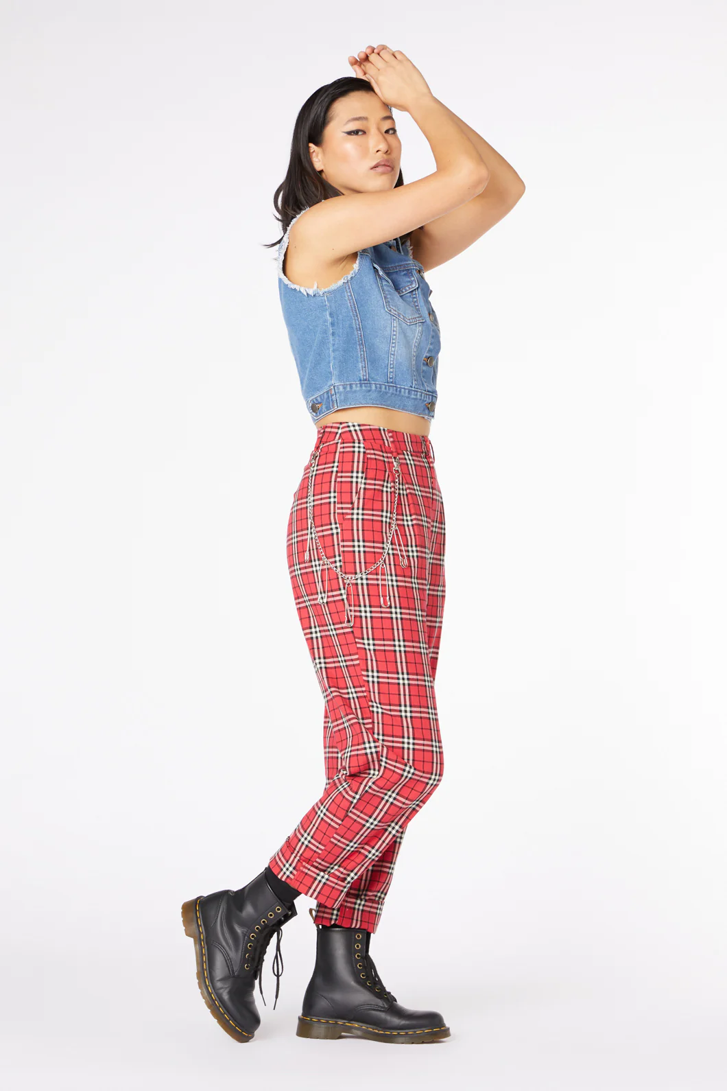 Nah Tartan Straight Leg Pant - Image 3