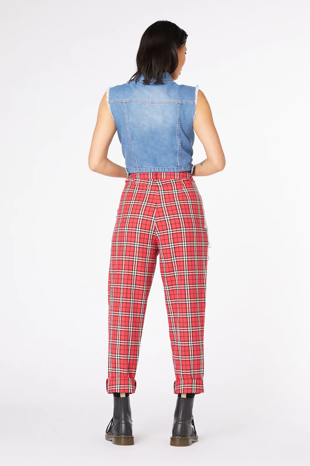 Nah Tartan Straight Leg Pant - Image 4