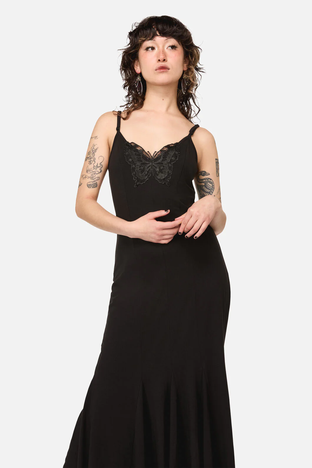 Naiad Goth Maxi Dress - Image 4