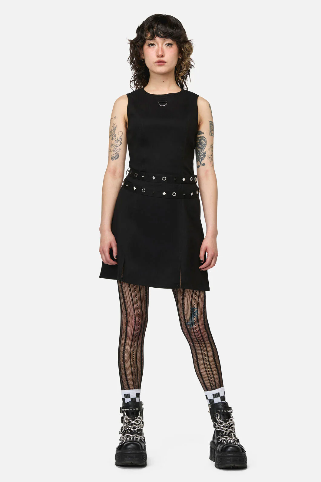 Nancy Punk Belt Mini Dress - Image 2