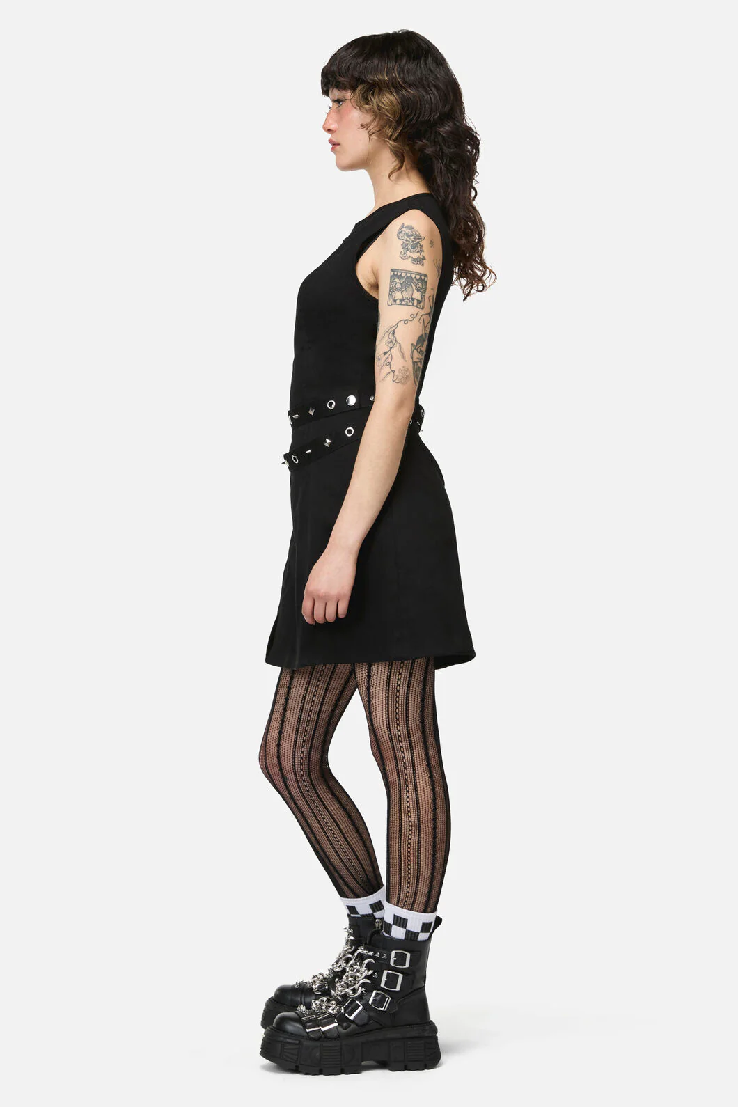 Nancy Punk Belt Mini Dress - Image 3