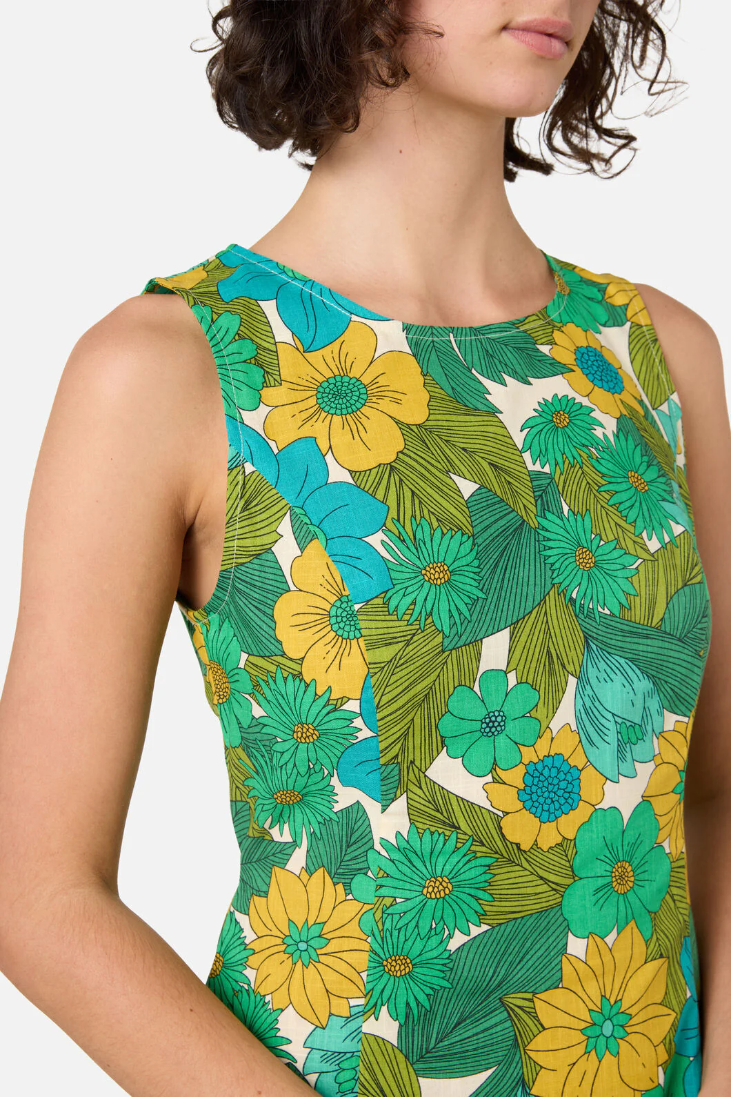 Nellie 70'S Floral Shift Dress - Image 7