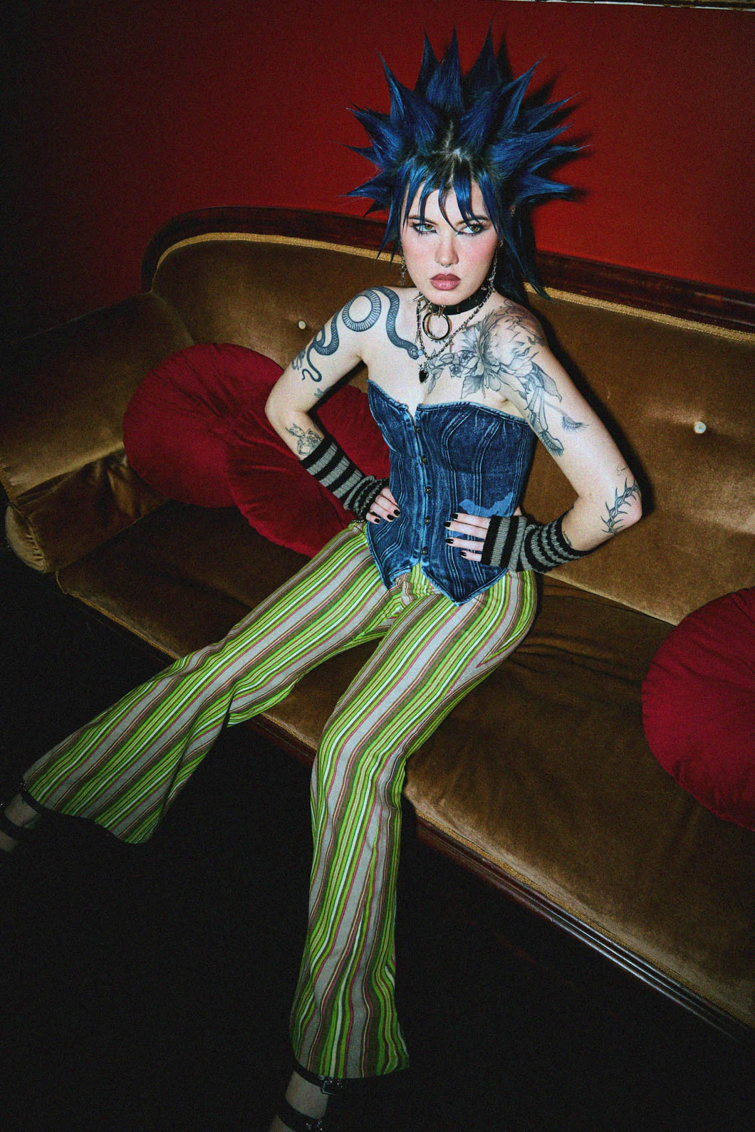 Never Mind The Denim Corset Top - Image 3