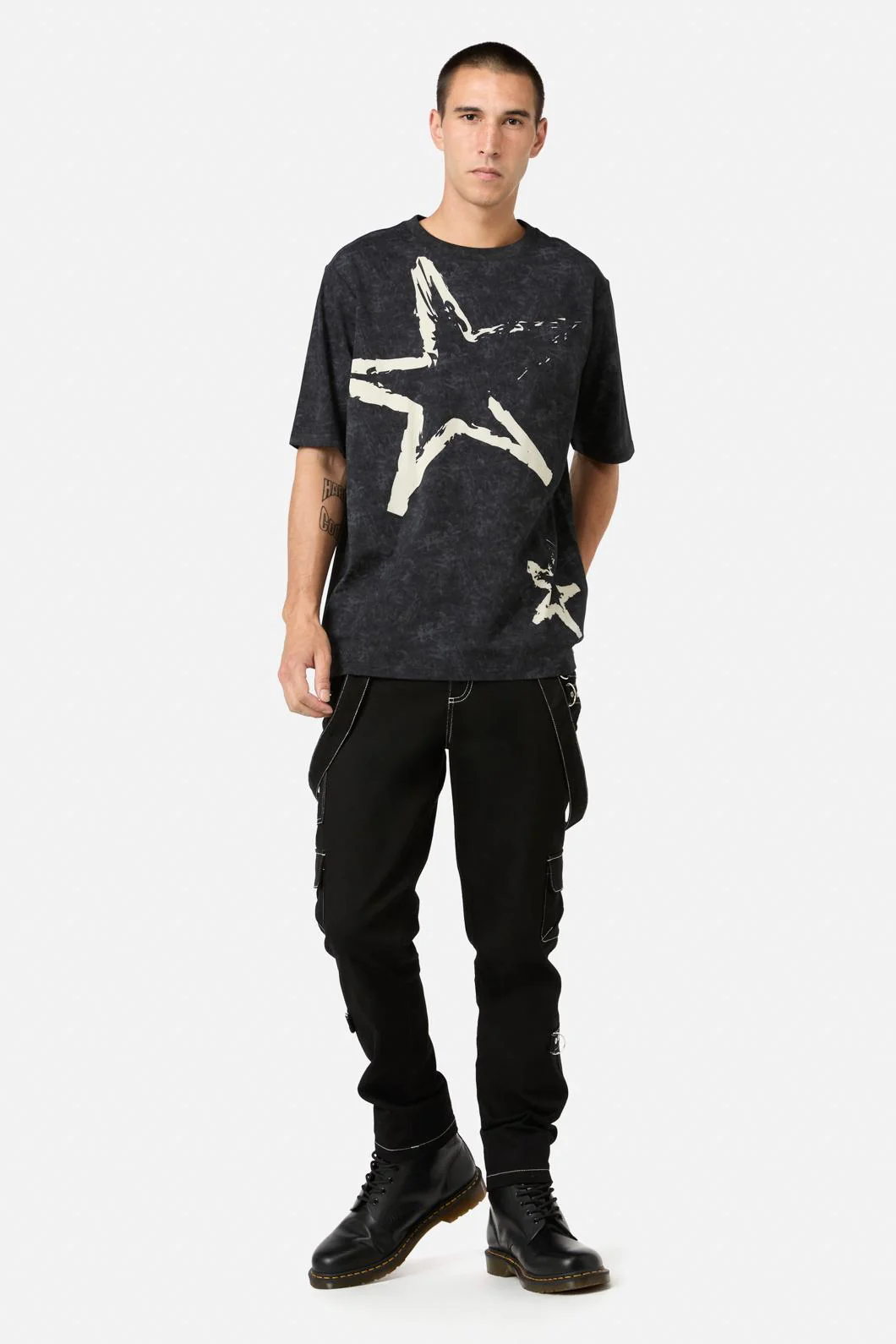 Nevermind Acid Wash Tee