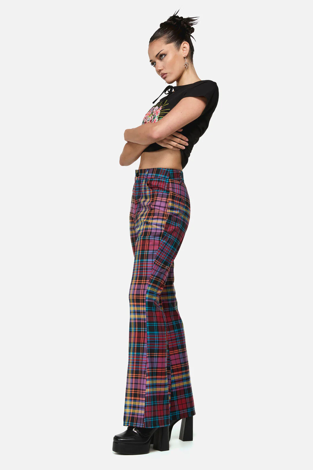 Nightminds Tartan Flare Pant - Image 3