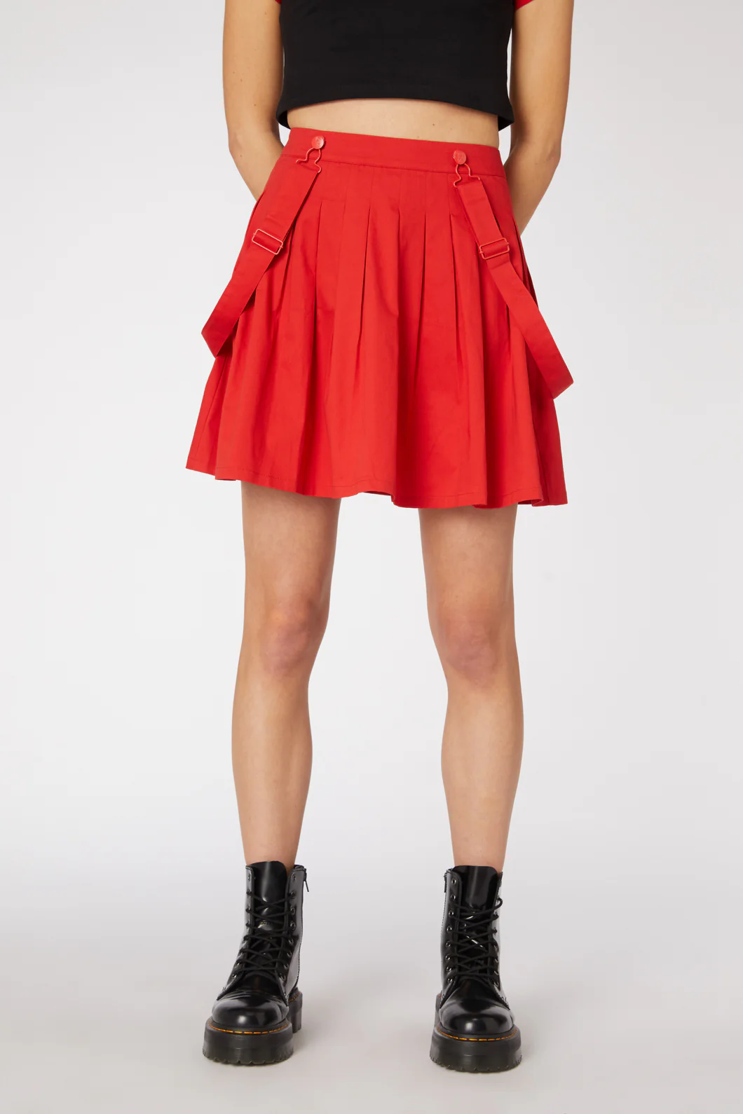 No Rules Pleated Twill Pinny - Image 2