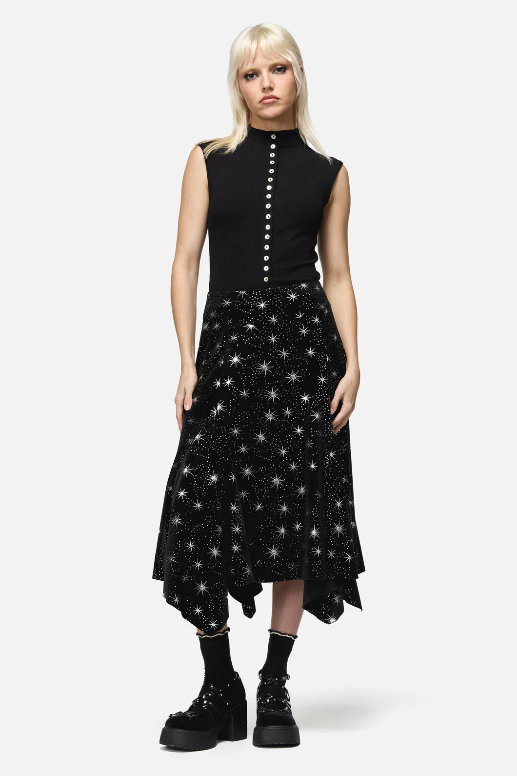 Odette Velour Hanky Skirt