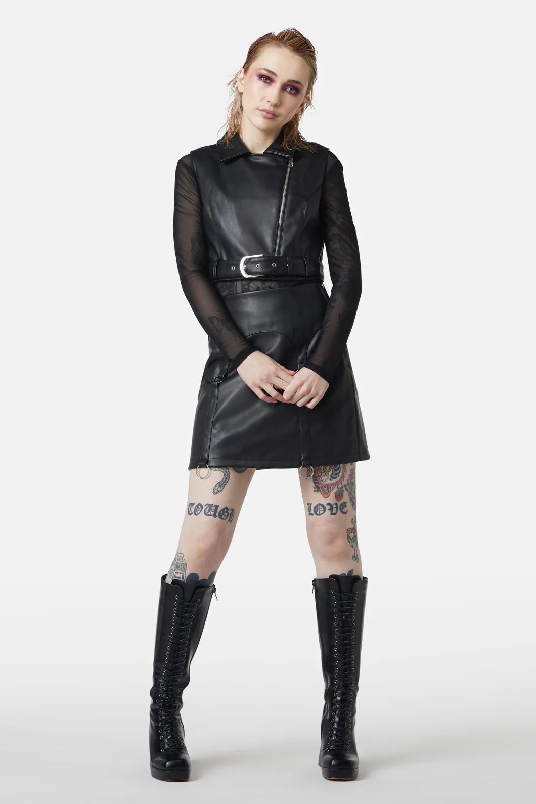 Ornate Metal Pu Vest - Image 4