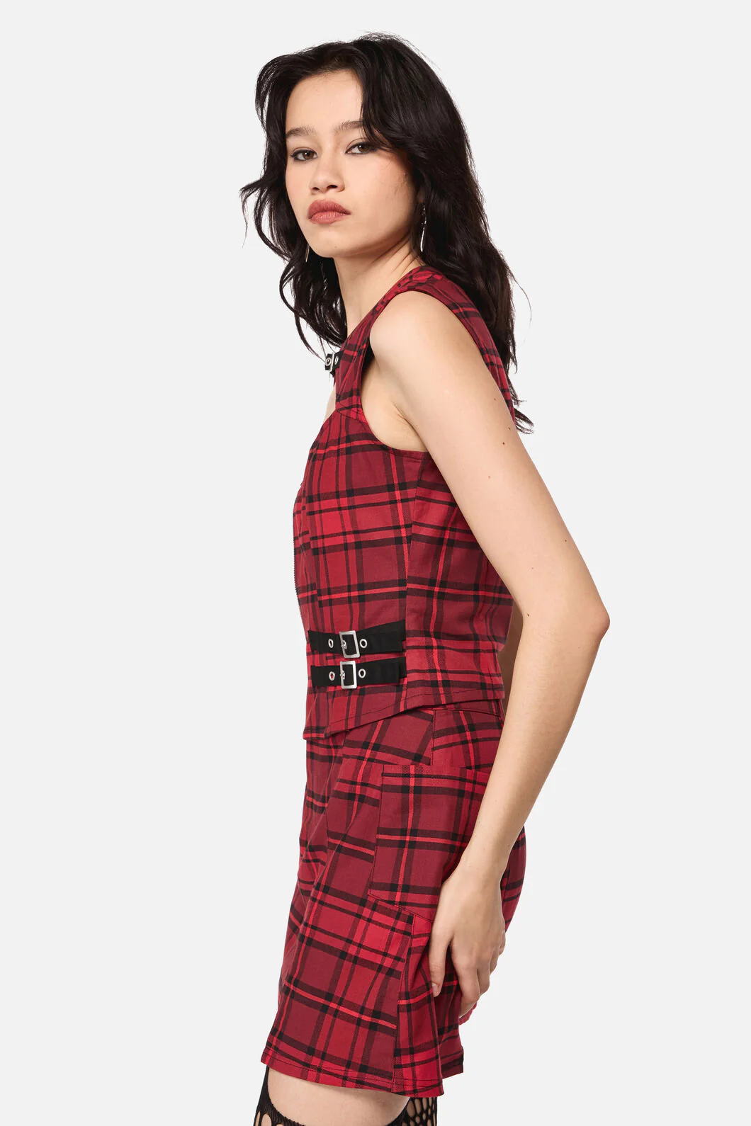 Over It Tartan Corset Top - Image 3