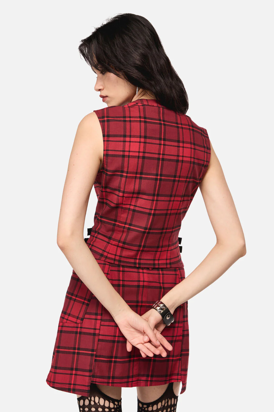 Over It Tartan Corset Top - Image 4