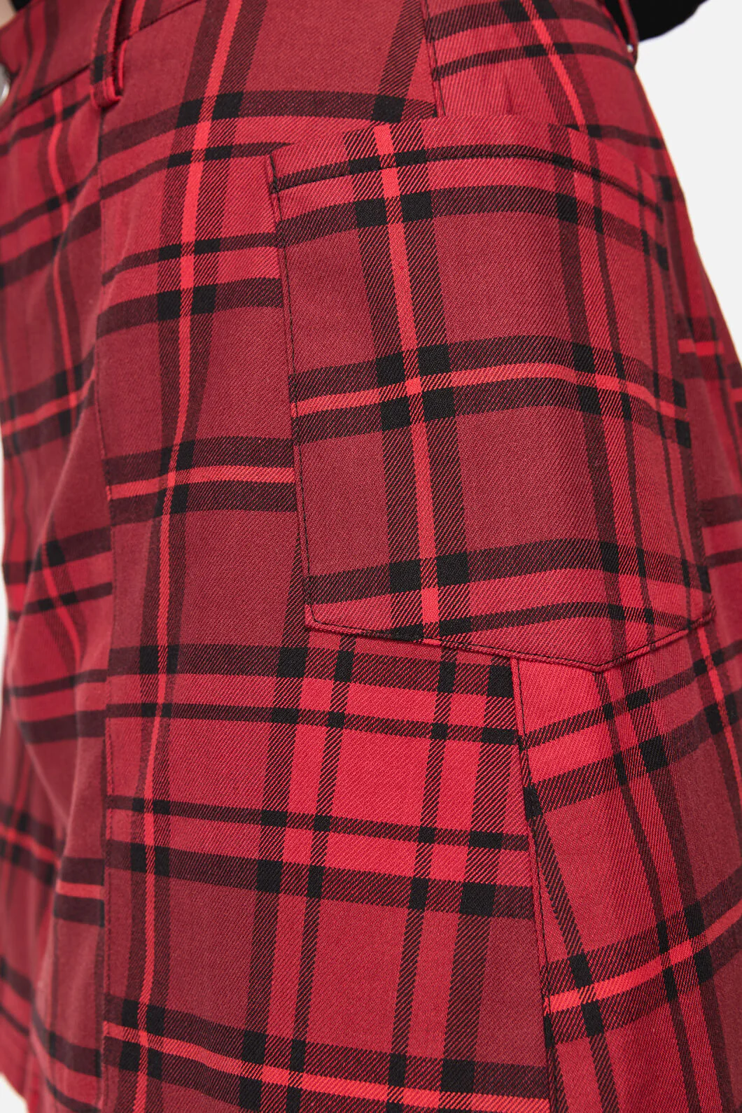 Over It Tartan Mini Skirt - Image 7