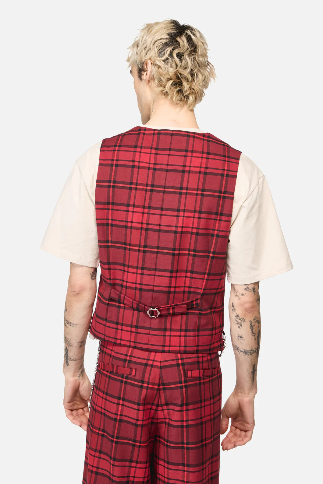 Over It Tartan Vest - Image 4