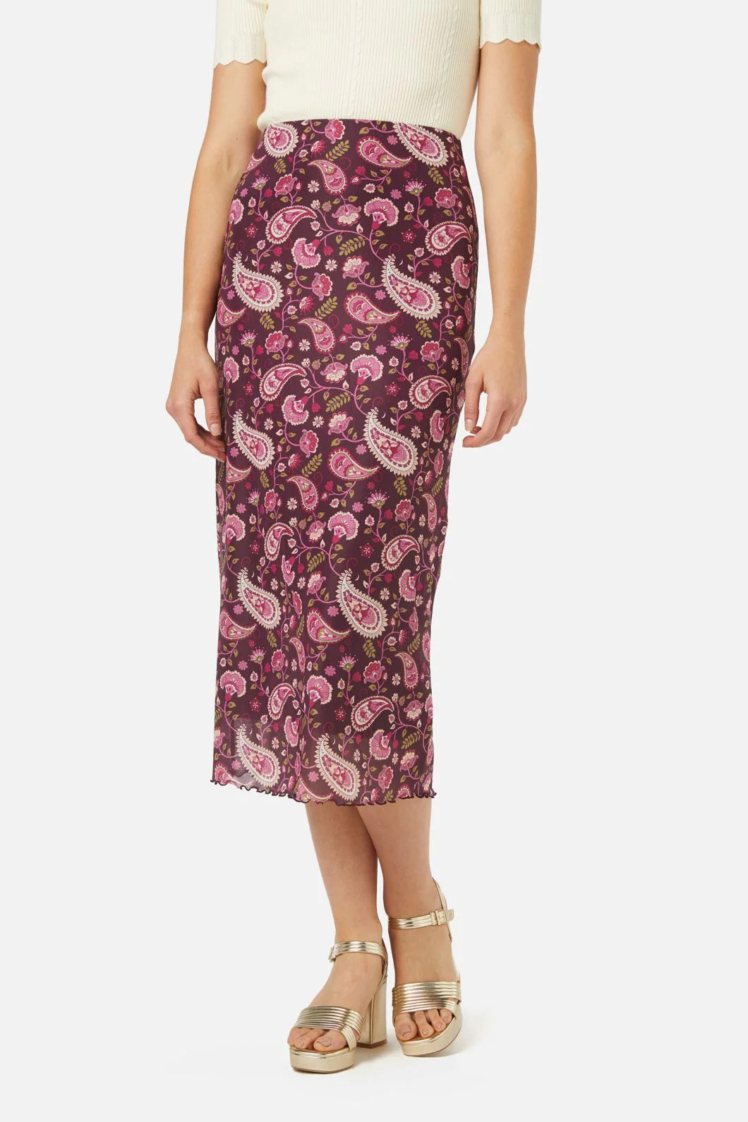 Paisley Mesh Skirt - Image 3